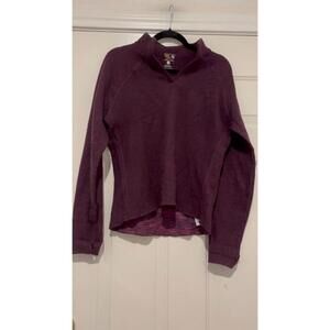 Mountain Hardwear outdoor wool blend maroon sweater sz M #1459
